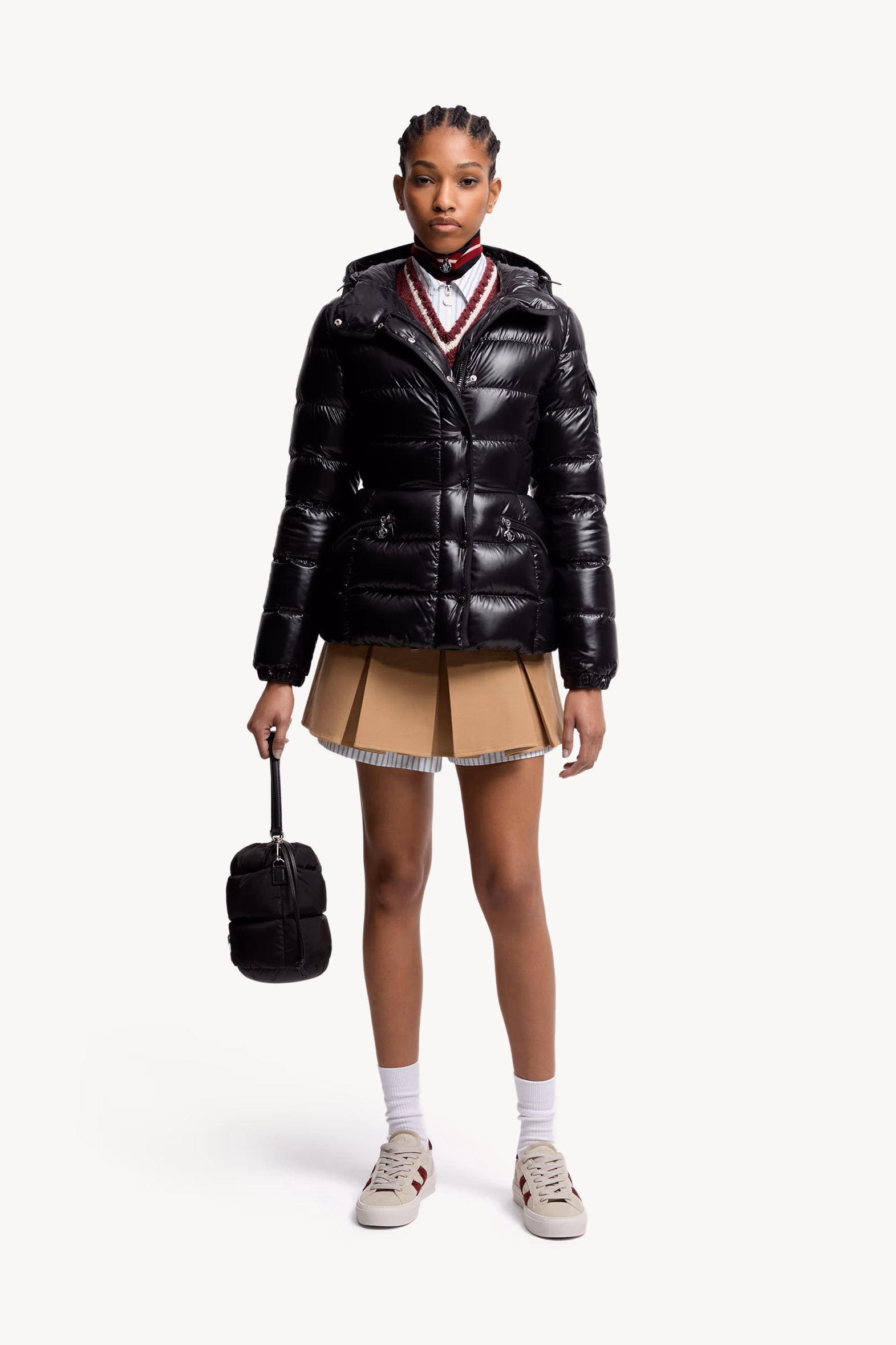 Barante Hooded Short Down Jacket Women Black Moncler 0